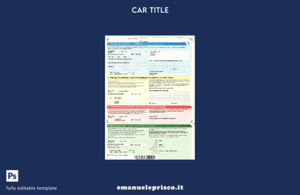 stile verificato conducente del Regno Unito, modello di certificato di immatri 2